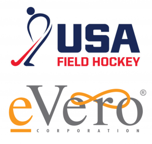 eVero + USA Field Hockey logos