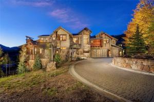 bright home emerges from the darkness and highlights the build of the one of a kind estate.