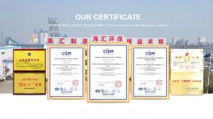 Haihui - Our Certificate