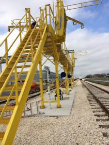 rail car loading platforms