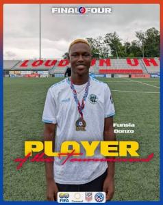 Funsia Donzo of WC Predators-APSL Player of the Tournament