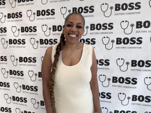 Authority strategist Dr. Catrise Austin at Boss Doctors Conference 2026, teaching physicians and entrepreneurs how to use AI to get discovered and chosen by the media.
