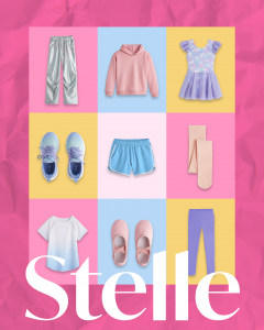 Stelle's 2026 Back to Class collection featuring kids everyday athleisure and dancewear