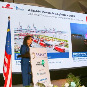 Long An International Port connects with partners at ASEAN Ports & Logistics 2026