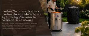 Home tandoor ovens by Tandoor Morni, NSF certified stainless steel clay tandoor in a backyard setting, Big Green Egg alternative for authentic Indian cooking in Edison NJ