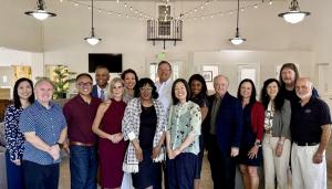 Five Acres CEO Chanel Boutakidis with ACHSA Board