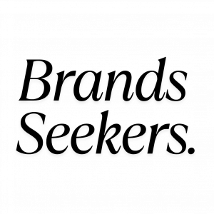 Brands Seekers official logo for the AI-powered luxury fashion platform with more than 350 designer brands.