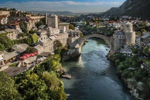 Medjugorje Pilgrimage view of the Mostar old bridge