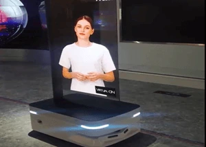 Transparent OLED Robot