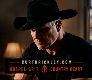 Portrait of Christian minister and songwriter Curt Brickley during the first anniversary of his Music with a Mission ministry, reflecting on God's faithfulness after years of trials.