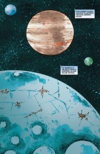 This is a preview page from the new graphic novel, Callisto, which is written by Steve Niles, illustrated by Andrea Mutti, and published by The Lab Press