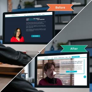 Professional Services Website Design Before After Creative Repute