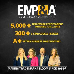 Since 1999, EMP&A has helped clients register over 5,000 trademarks at the USPTO. Over 300 5-star reviews and A+ rating by the Better Business Bureau