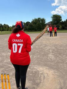Image of the CBCA team at a team practice sporting there jerseys with lazeez logo