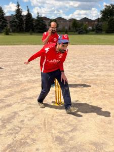 Image of the CBCA team at a team practice sporting there jerseys with lazeez logo