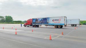DriveCo CDL Instructors conducting training on the rage with students.