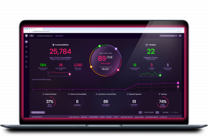 EAGLEi™ Continuous Threat Exposure Management platform on laptop screen