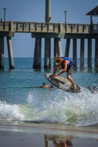 Dane Cameron skimboarding at OBX SkimJam