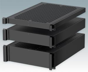 The COMBIMET range includes 24" deep rack cases