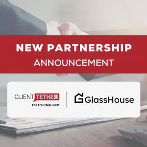 ClientTether and GlassHouse Partnership Announcement Graphic