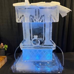 Ice sculpture carved by Crystal Ice
