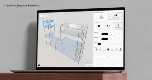 Interactive 3D visual commerce solution for modular furniture
