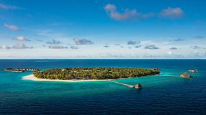 Maldives Private Island aerial view