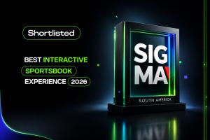 SiGMA South America Awards 2026 trophy highlighting Upgaming's sportsbook shortlist for Best Interactive Sportsbook Experience 2026.
