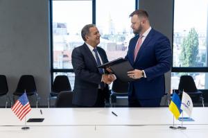 Jonathan Bass, CEO Argent LNG & Sergii Koretskyi, CEO of Naftogaz Group