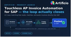Touchless SAP Invoice entry in ECC and S/4 HANA