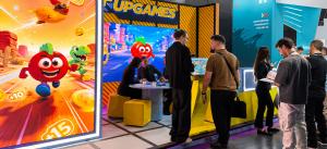 Upgames exhibition stand at SiGMA Africa 2026 in Cape Town, where the team showcases its mini games and meets with operators, aggregators, and industry partners.