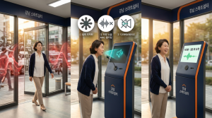 An AI-generated conceptual image of AIBUS installed at the Gangnam Smart Shelter | Image provided by BI C&S