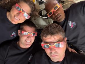 NASA Artemis II mission-branded solar eclipse glasses