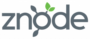 Grey Znode logo with green leaf
