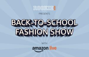 Rookie USA Kids Amazon Live Back-to-School Fashion Show Graphic