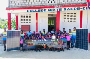 Haiti school gets electricity, lights and computers