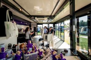 Pulse Drop Deck hospitality trailer at FEI activation Blenheim Palace | The Clear Idea