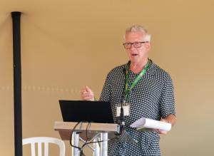 Birdfy Global Chief Birding Advisor, Stephan Moss, at Global Birdfair 2026.
