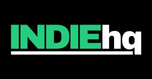 The IndieHQ wordmark in white on a gradient background of purple, blue and teal, with the tagline identifying it as the home for independent agencies from Indie Agency News
