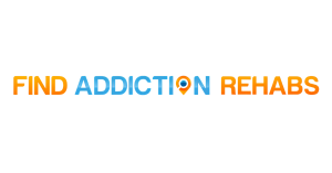 The FindAddictionRehabs.com logo shows the concept that Find Addiction Rehabs provides trusted detox and treatment center placement support nationwide