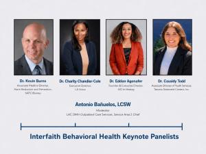 Keynote Panelists (and Moderator) at Interfaith Behavioral Health Conference