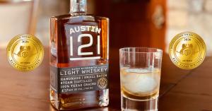Austin 121 Cask Strength Light Whiskey Earns Two Top Honors at the 2026 International Whisky Competition