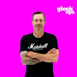 Man named Tim Glomb with GleekOps logo