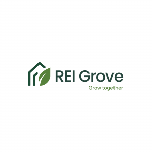 REI Grove logo with tagline, "Grow together."