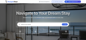 Navigate Stays direct booking homepage for Southern California vacation rentals with best rate guarantee and exclusive perks