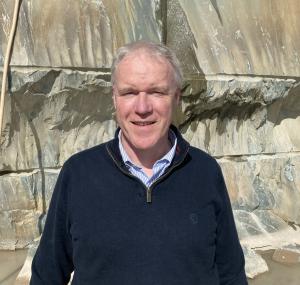 Ian Ramsay in the quarry at Kirkby in Furness