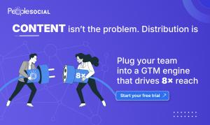 PeopleSocial employee advocacy platform helping businesses turn employees into a content distribution network that increases organic reach and brand awareness.
