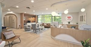 A Lumin Health patient waiting area. Lumin Health will become an official Harvard Divinity School field education site in fall 2026, placing chaplaincy students alongside its clinical teams. (Photo courtesy of Lumin Health)