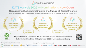 DATS Awards 2026 Opens Nominations as Tokenization, Web3 and AI Transform Global Finance
