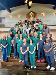 AlēvCare Hospice team members at their Mansfield, Texas headquarters after being named the 2026 DFW Favorites Favorite Hospice.